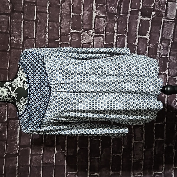 Boden Womans Natasha Blue Stars j0347 US 12/UK 16 Viscose Elastane Top - Picture 1 of 9